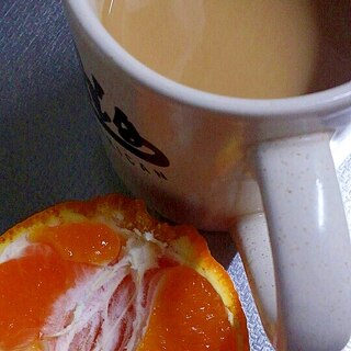 ビタミン補給★オレンジ豆乳カフェオレ